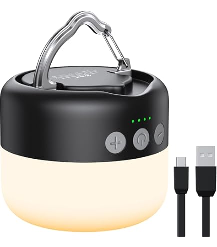 Lanterne Camping Rechargeable, 4000mAh Lampe Camping LED Avec 5 Modes, 60 LED La