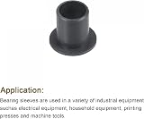 sourcing map Flanged Sleeve Bearing 10mm Bore 12mm OD 15mm POM Oilless Bushing view 5