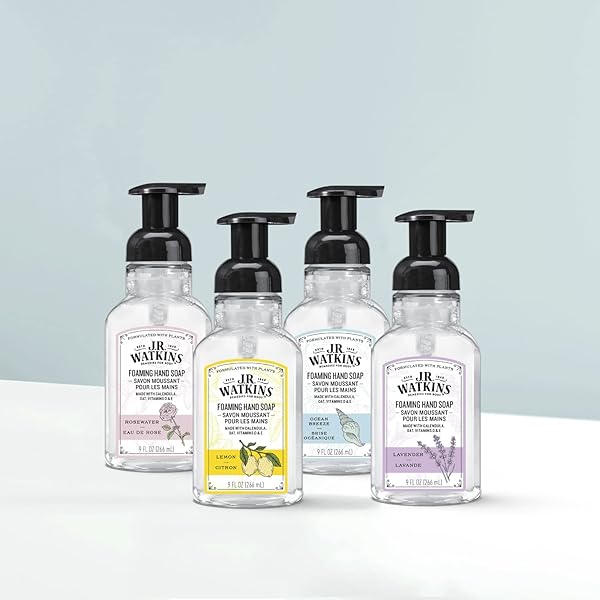 J R WATKINS FOAMING HAND SOAP, LAVENDER, 9 FL OZ (266 ML)