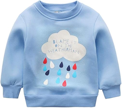 cloud print sweater