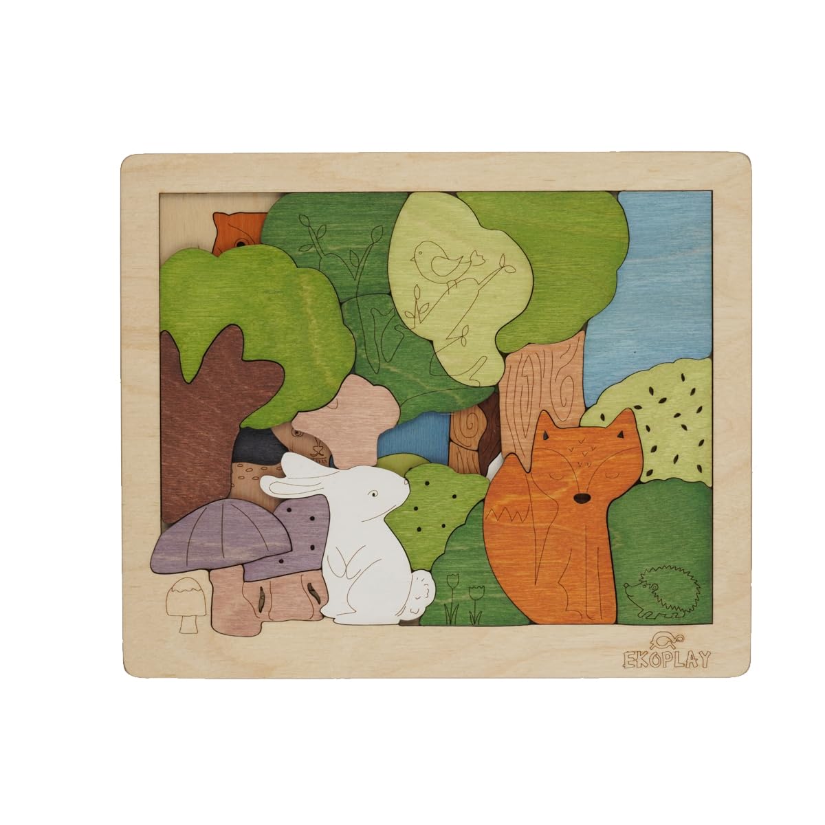 Woodlands Puzzle for Kids | 33 Piece Jigsaw Puzzle for Pre-School Kids | Learning and Educational Toy Gift for Boys & Girls 3 Years and Above — image 1