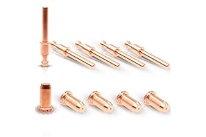 WeldingStop 9-0094 9-0096 SL40 Torch Plasma Electrode Tip fit Thermal Dynamics Cutmaster 42/12+ Plasma Cutter SL40 Plasma Torch Consumables 10pcs