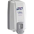 PURELL NXT Push-Style SPACE SAVER Sanitizer Dispenser, Dove Grey, for 1000 mL PURELL NXT Sanitizer Gel Refills (Pack of 1) - 2120-06