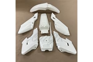 HONGK- 7 PCs White Plastic Fairing Body Cover Kits Compatible with Baja Dirt Runner 125 [B076XM4YKK]