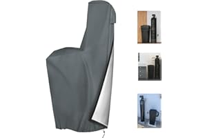 TORUTA Water Softener Cover 600D Waterproof Oxford Cloth Outdoor All Weather Protection 55" H x 30" W x 16" D - Grey