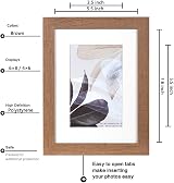 Scholar Tree Brown 8x6 Photo Frames Set of 3 with 6x4 Passepartout view 3