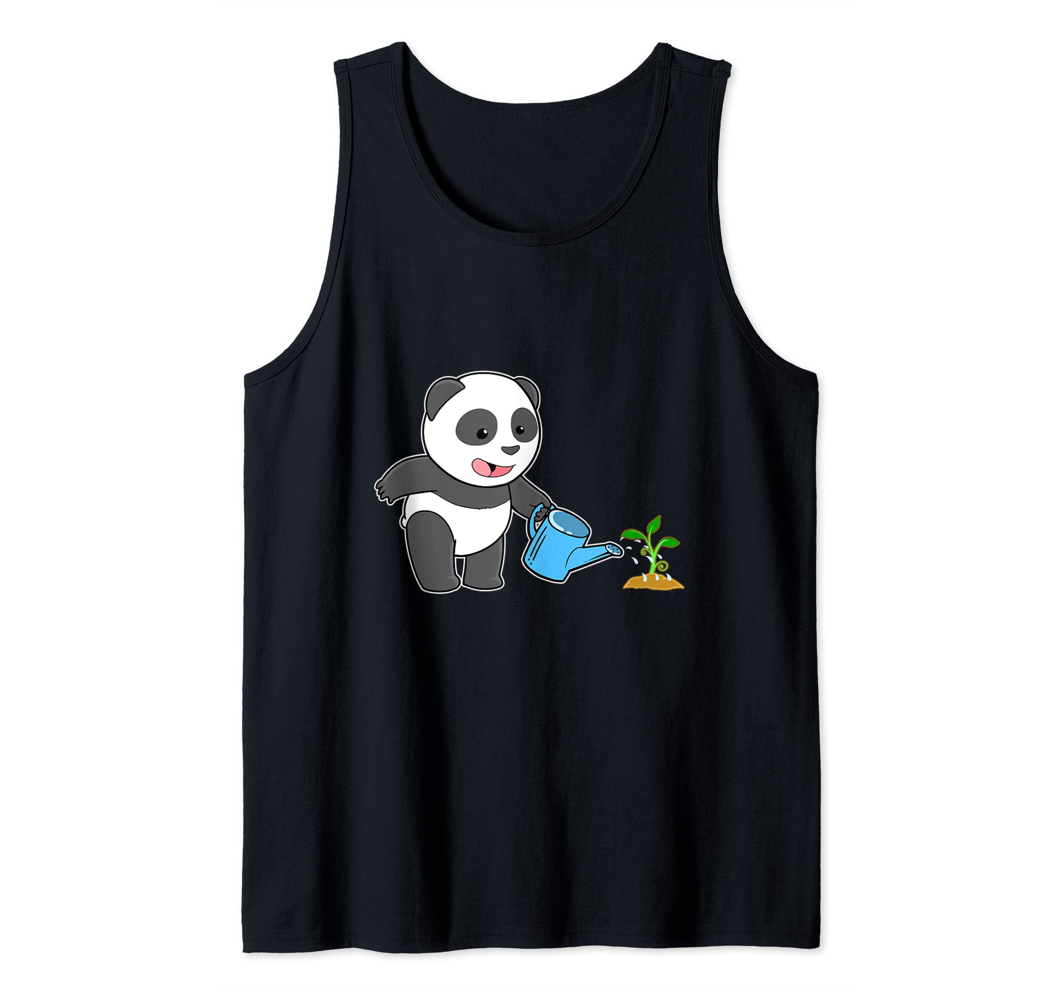 Cute Panda Bear Gardening Garden Pandas Teddy Gardener Tank Top