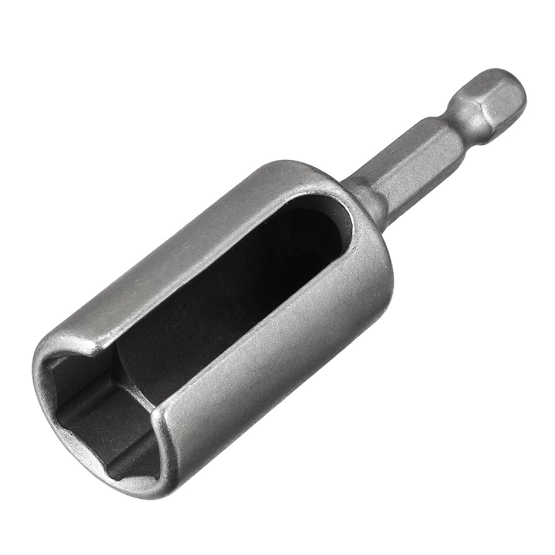 sourcing map 14mm Nut Driver, 1/4" Quick-Change Hex Shank Slotted Drill Bit Socket Wrench Tool, 2.5 Inch Length