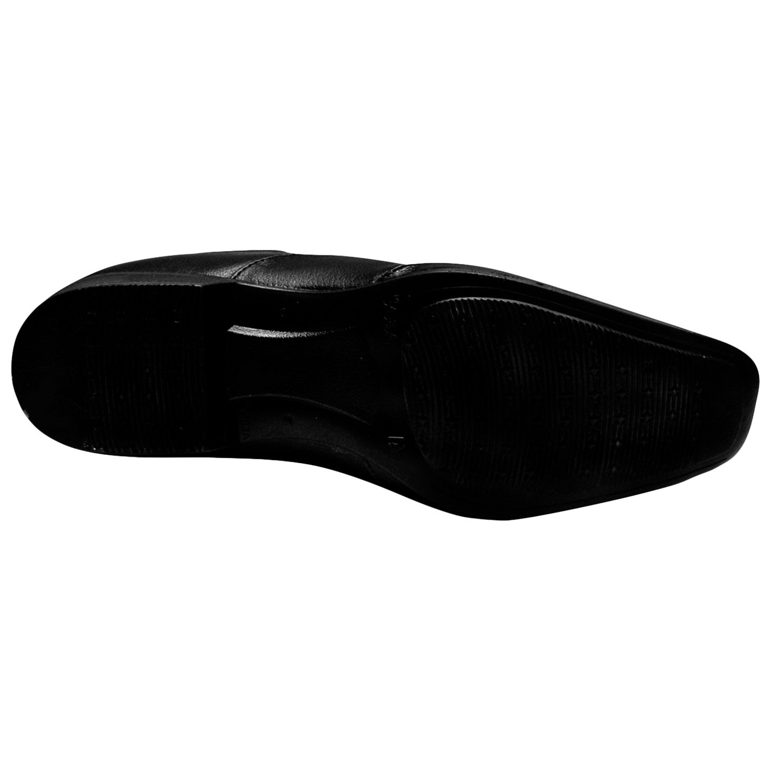 kraasa men's black leather formal shoes