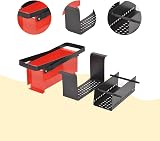 vidaXL Paper Log Briquette Maker Steel Fireplace Fuel Press Machine Red Black view 5