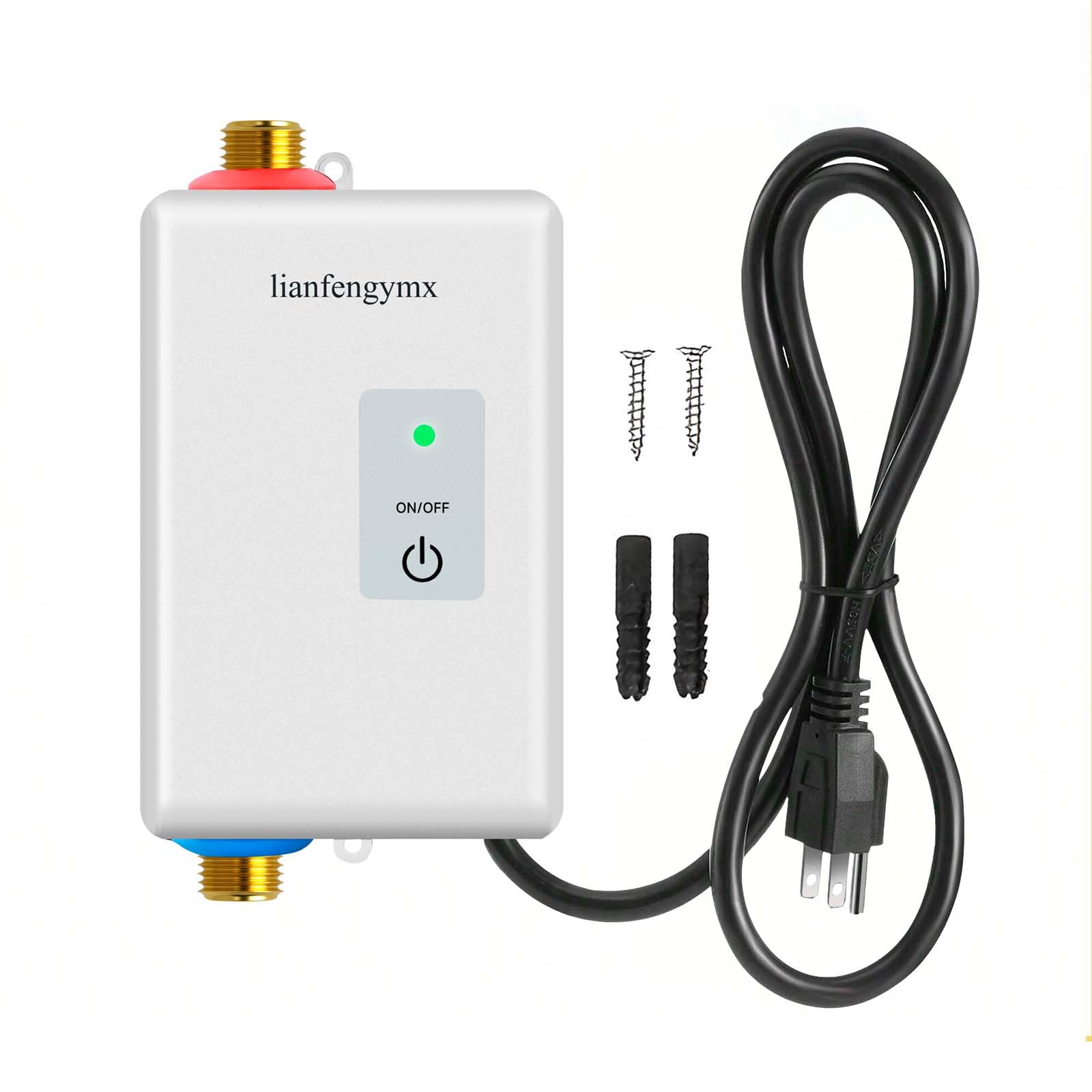 Photo 1 of *MINOR DAMAGE - USED*
3000W Tankless Water Heater 110V, Indicator Light White, Instant Hot Water for Kitchen Bathroom RV, (Use in Environments Above 0°C/32°F Only), Not for Cold Northern Winters