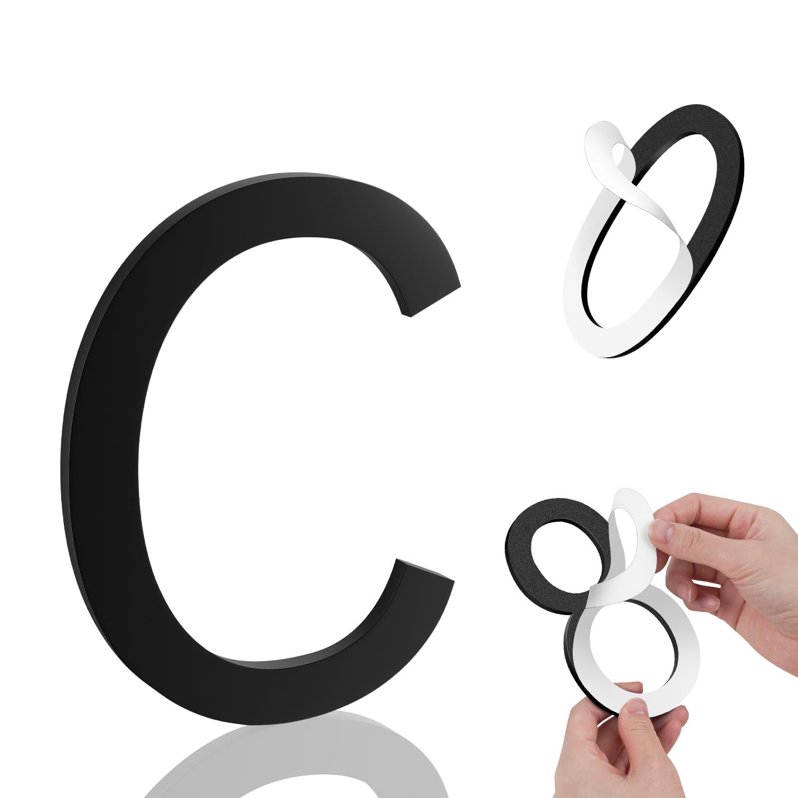Merear 4 Inch House Numbers, Self-adhesive House