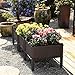 T4U Plastic Elevated Raised Garden Bed Kits for Flowers and Vegetables, Easy Assembly Planter Box Container for Indoor Outdoor Patio Backyard Porch Garden Decoration (19.5×19.5×9.8in/50x50x25cm)thumb 2