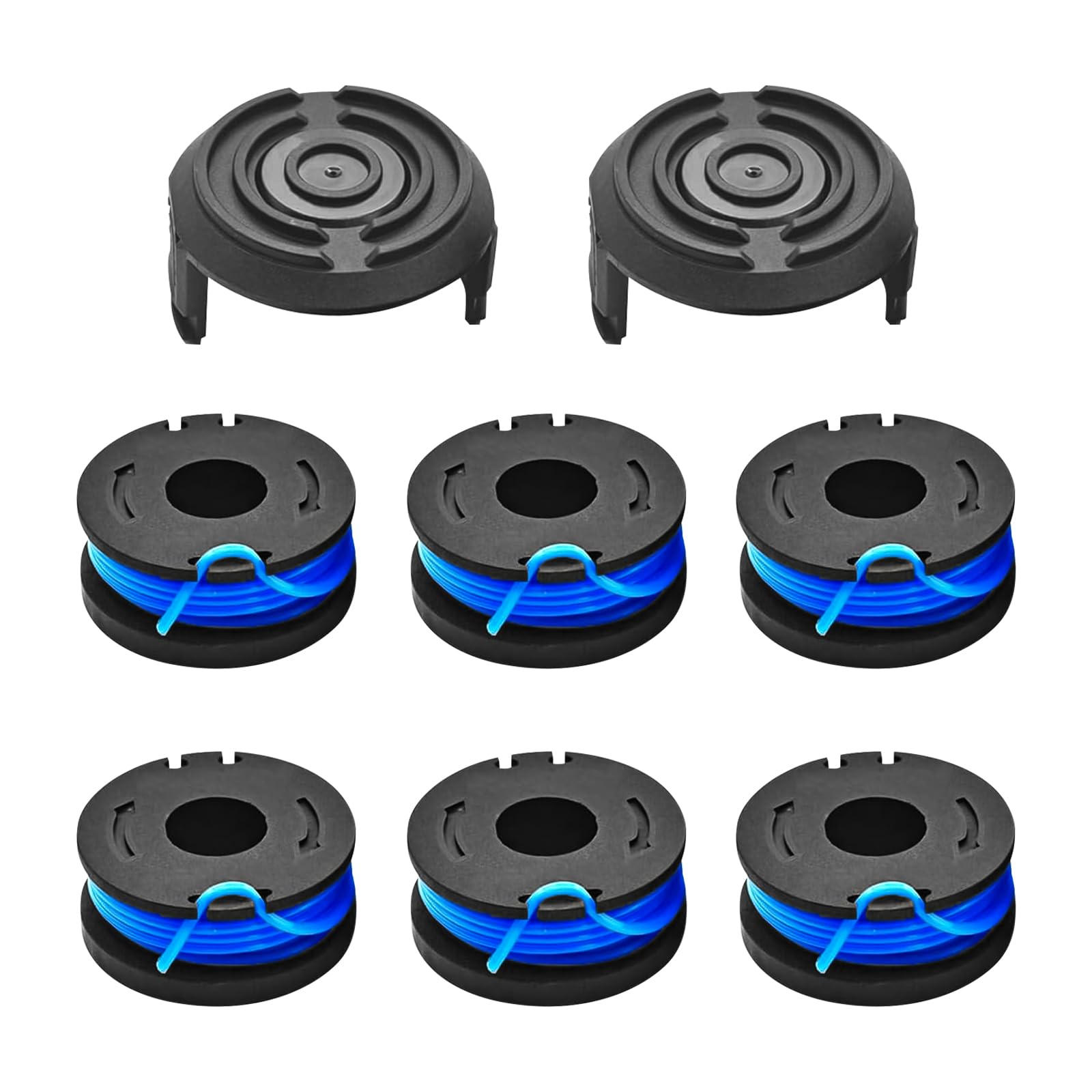 Photo 1 of SYWAN Replacement String Trimmer Line for Harbor Freight Bauer 19115C-B 20V Cordless Weed Wacker String Trimmer, 0.065" 10FT (6 Spools + 2 Caps)