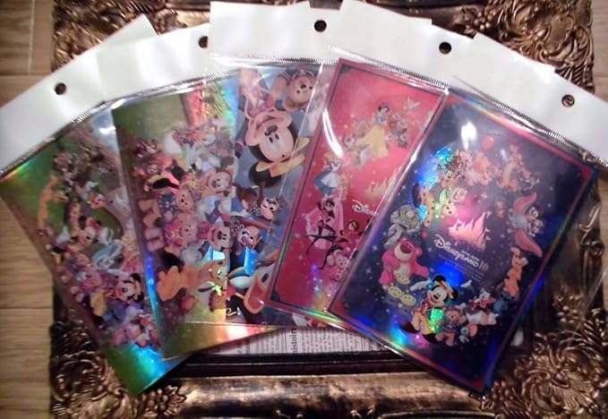 Amazon Co Jp 5種セット 香港ディズニーランド 10th シール 付 キラキラ ポストカード ダッフィー シェリーメイ ホビー