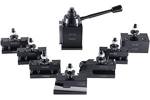Accusize Industrial Tools Bxa 6 Pc Wedge Type Quick Change Tool Post Set Plus 2 Pcs Oversize Bxa Style 1 Turning and Facing H