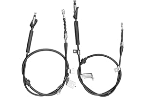 ULZOZN Rear Parking Brake Cable Fit for Honda Civic 1992-2000 Acura Integra 1994-1999, Left and Right Rear Brake Cables Replace 47560-S04-932 47510-SR4-933 C94405 C94420