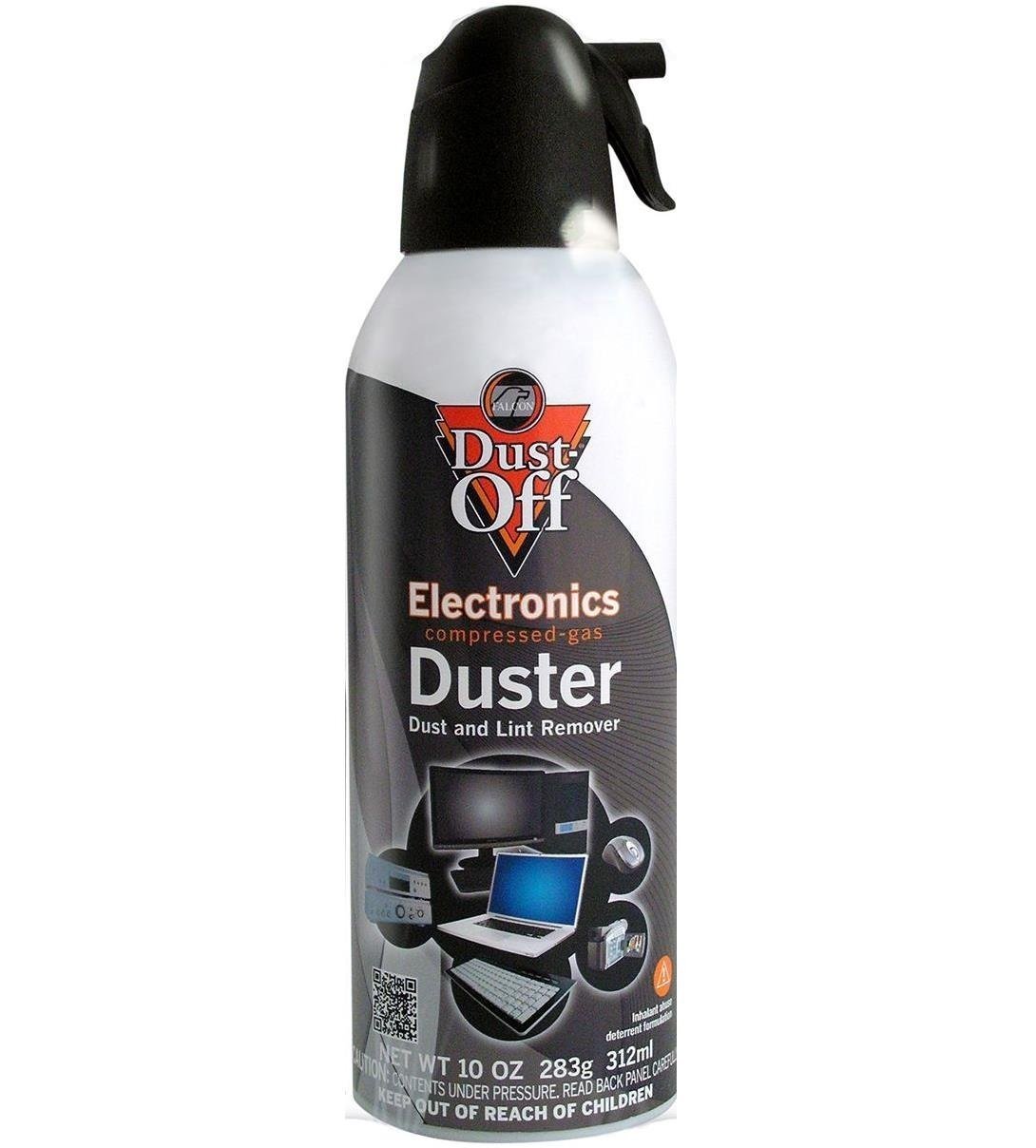 thumbnail image 2 of Falcon Dust-Off Compressed Gas Duster 4-Pack – 10oz Cans For Electronics Cleaning 2 of 5