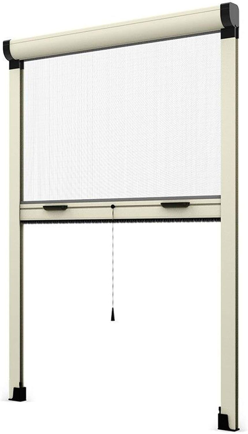 Zanzariera A Rullo Fai Da Te - Kit Verticale Riducibile, 120x150 Cm, Colore Marrone, Con Montaggio Facilitato - Foto 9