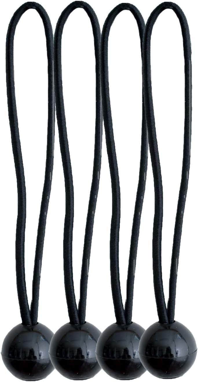 Classic Biker Gear Bungee Cords with Hooks 26pc Heavy Duty Assortment with Storage Case, Canopy Ties & Ball Bungees Bungie Cord Set: Automotive
