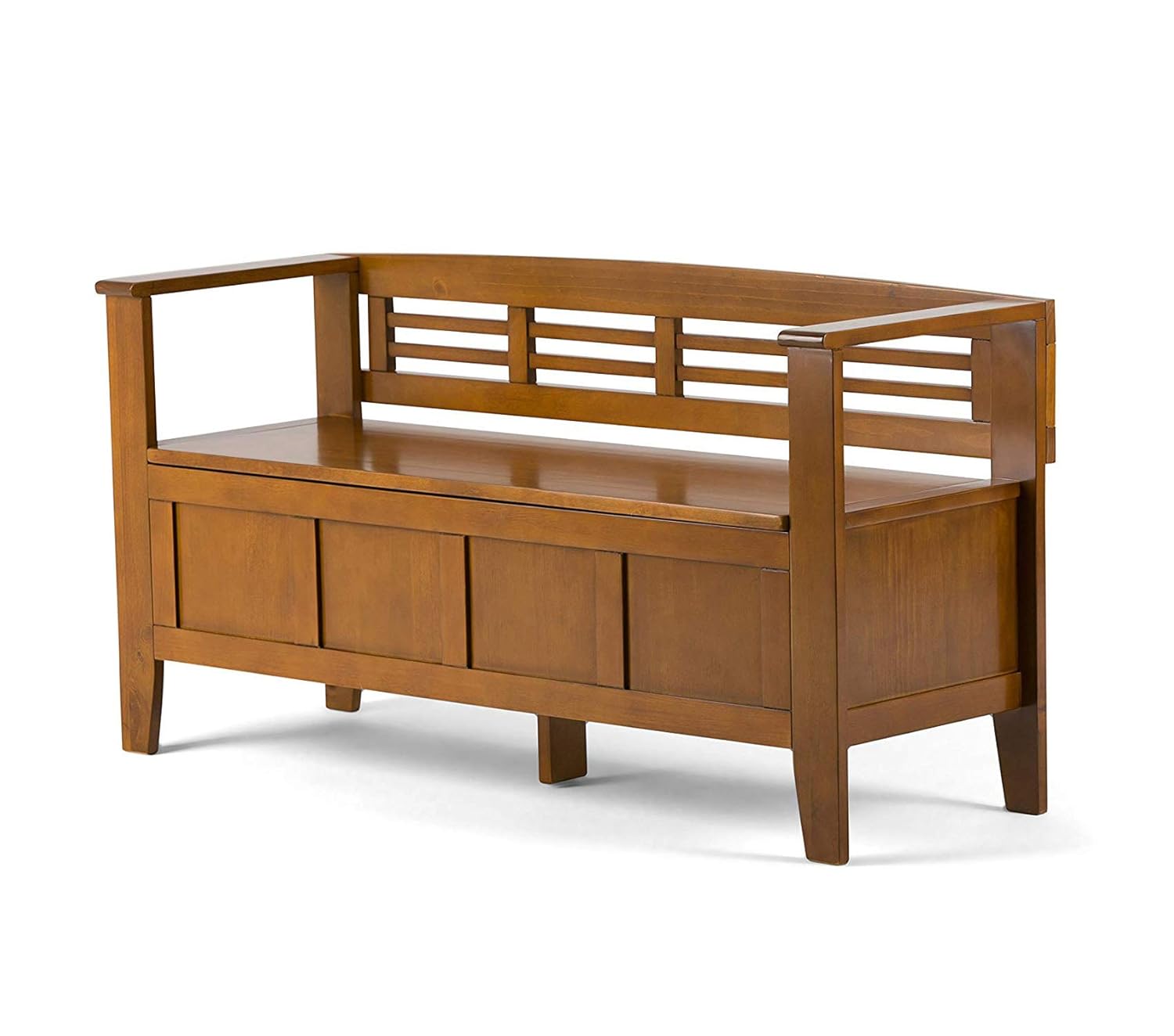 送料関税無料 Simpli B07qrqzxyj ライトアバロンブラウン 素朴な玄関ストレージベンチ 幅48インチ ソリッドウッド Adams Home その他 Www Politehnicaiasi Ro