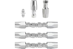 1/4" 3/8" 1/2" Hydraulic Hose Field Repair Kit, 3Pcs Reusable Hydraulic Hose Field Repair Kit, 4000 psi Pressure Rating Compa