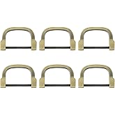 uxcell D-Rings Screw in Shackle, Zinc Alloy Horseshoe U Shape D Ring Buckles Purse DIY Leather Craft Keychain