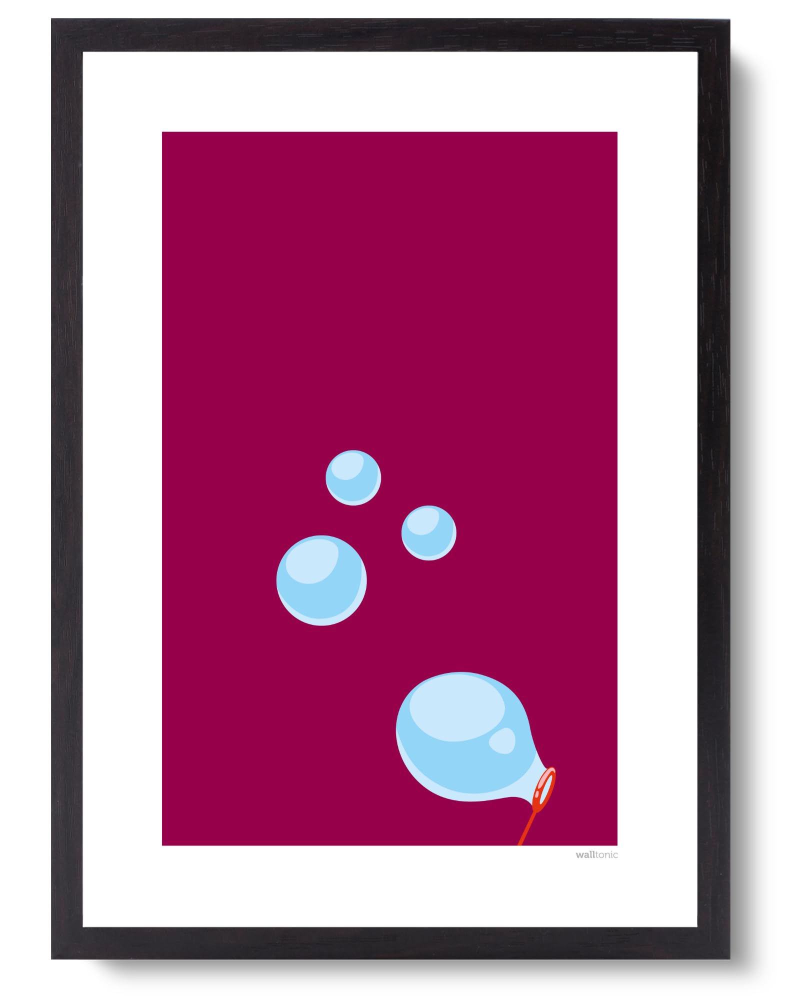 walltonic - West Ham United FC Football Club 'Blowing Bubbles' Wall Art Print Poster Gift - Unframed - Size A3