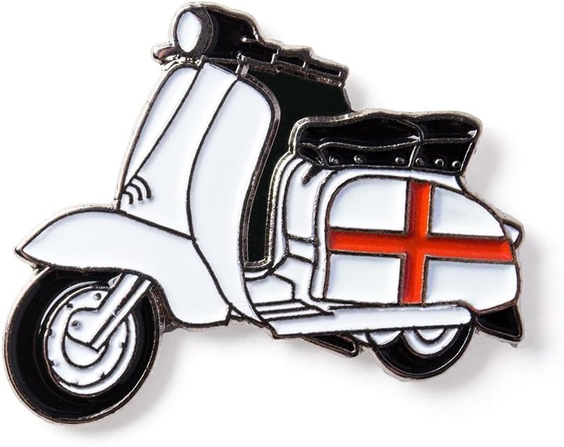 Scooter England St George Flag Enamel Lapel Pin