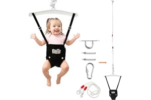 FUNLIO Baby Jumper with a Ceiling Hook for 6-24 Months, Infant Jumper Doorway with Adjustable Chain, Baby Door Jumper for Ind