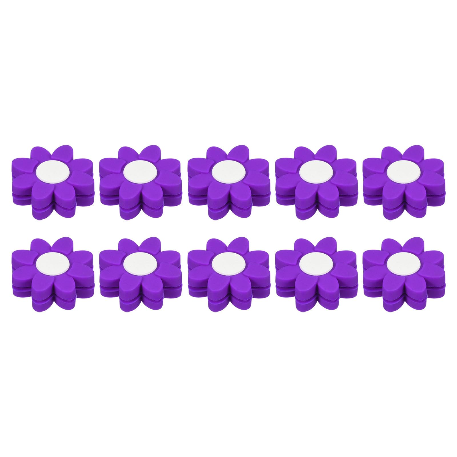 M METERXITY 10 Pack Tennis Vibration Dampener - Racket Shock Absorber, Silicone Racket String Damping, Apply to Tennis Racket (24mm, Purple)