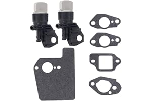 Shut Off Valve Assembly for Lawn Mower, Petcock Replacement with Gasket Kit for GC135 For GCV160 GCV190 Engines, Fits HRX217 