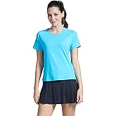 Ü Womens Wear Sun Protective UPF 50+ Icefil Cooling Short Sleeve Mock Neck Top