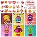 WAVEJOE Valentine's Day Cards 3D Foldable Holographic Monster Valentine Card Set with Heart Stickers and Envelopes Gift Choice for Kids Classroom Party Favor (30 Pack) (Holographic Monster Cards)