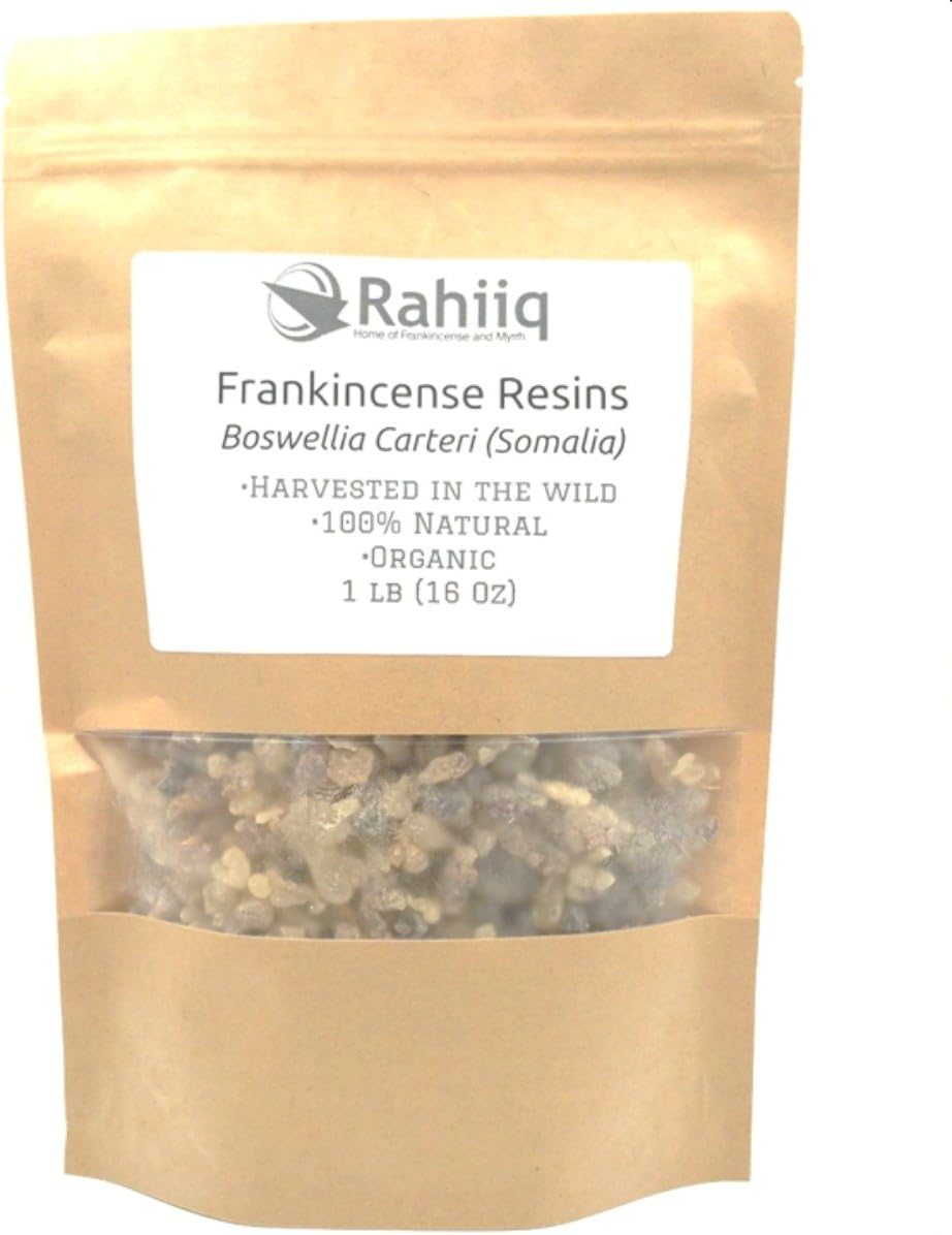 1lb Frankincense Resin Incense (Somalia), Boswellia Carteri, 100% Natural and Organic.