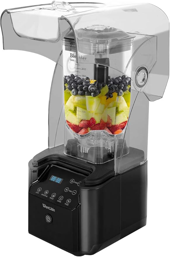 WantJoin Professional Commercial low Noise Blender With Shield Quiet