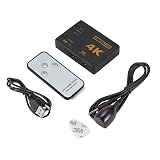 Suckoo Replacement 3 Way HDMI Switcher 3 in 1 Out 2 in 1 Out with IR Compatible PC Host DVD PS3 External HDMI 2.0 Monitor TV Projector Selector AV Switch Box 4K30HZ 3840@2160