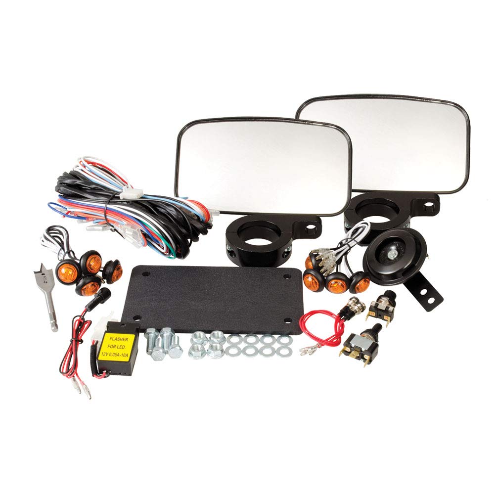 Amazon.com: Tusk UTV Street Legal Kit- Lights, Horn, Turn Signals, Mirrors,  License Plate - POLARIS RZR 570 800-2007-2018: Automotive