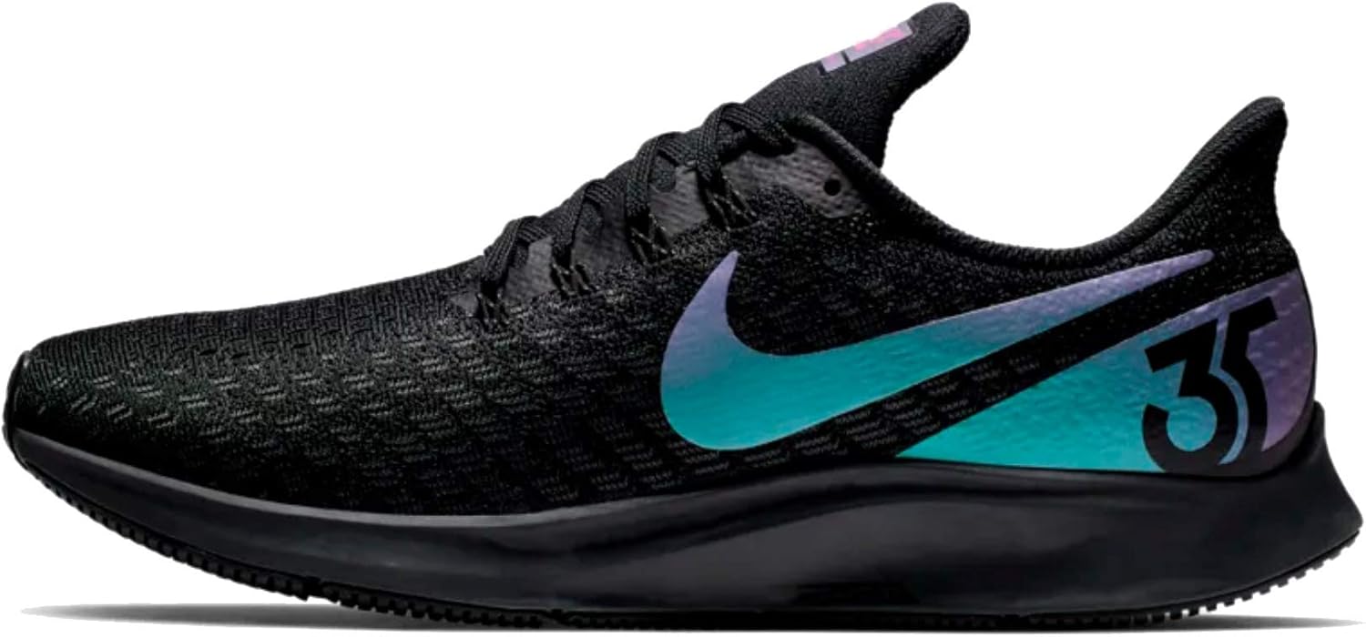 Nike Men's Air Zoom Pegasus 35 Running Shoes, Black/Laser Fuchsia-Anthracite (US 11)