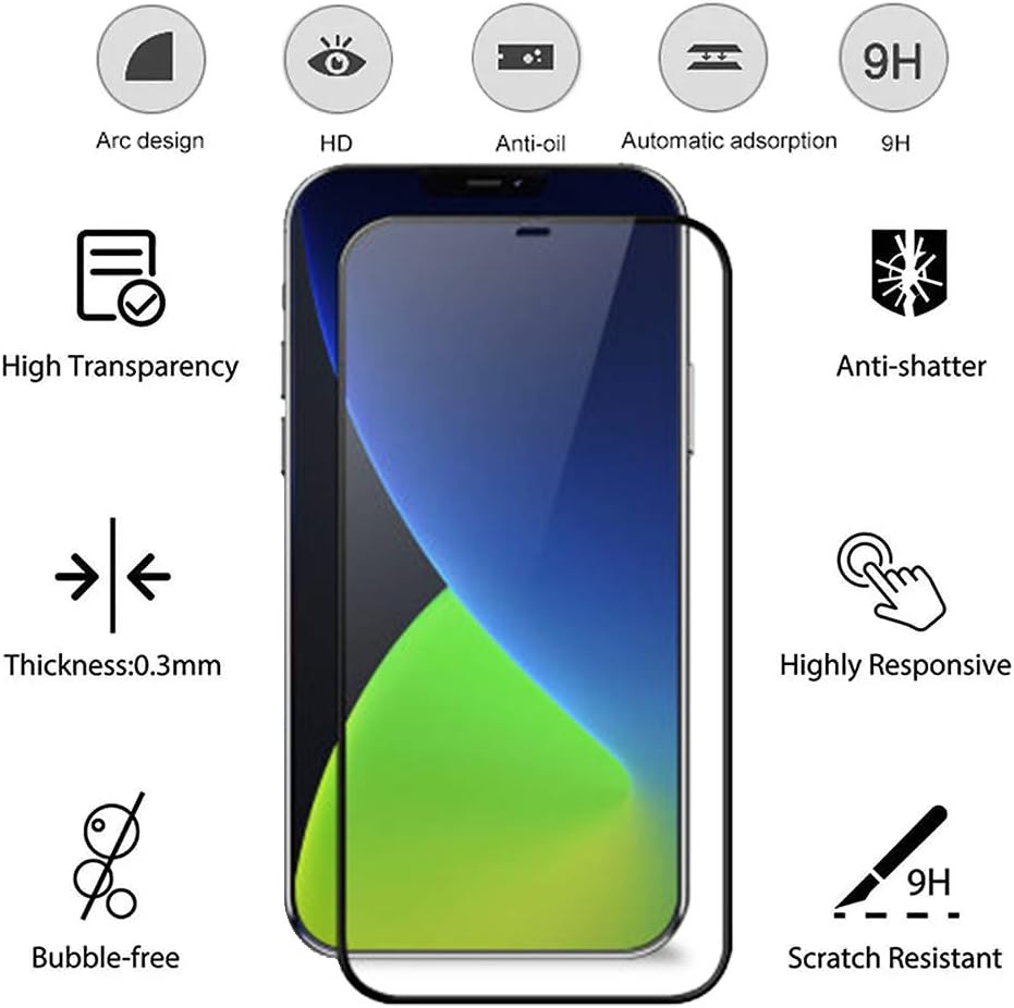 RKVMM Screen Protector For iPhone 12 Pro Max Screen Protector - Image 3