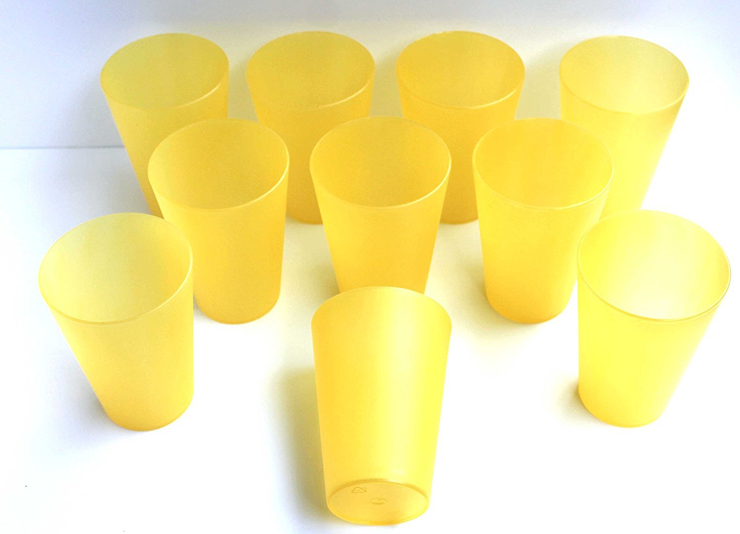 Set 30 Bicchieri Di Plastica PP 350 Ml - Colorati, Riutilizzabili, Infrangibili, Impilabili, Per Festa, Birra, Cocktail, Acqua, Campeggio - 3