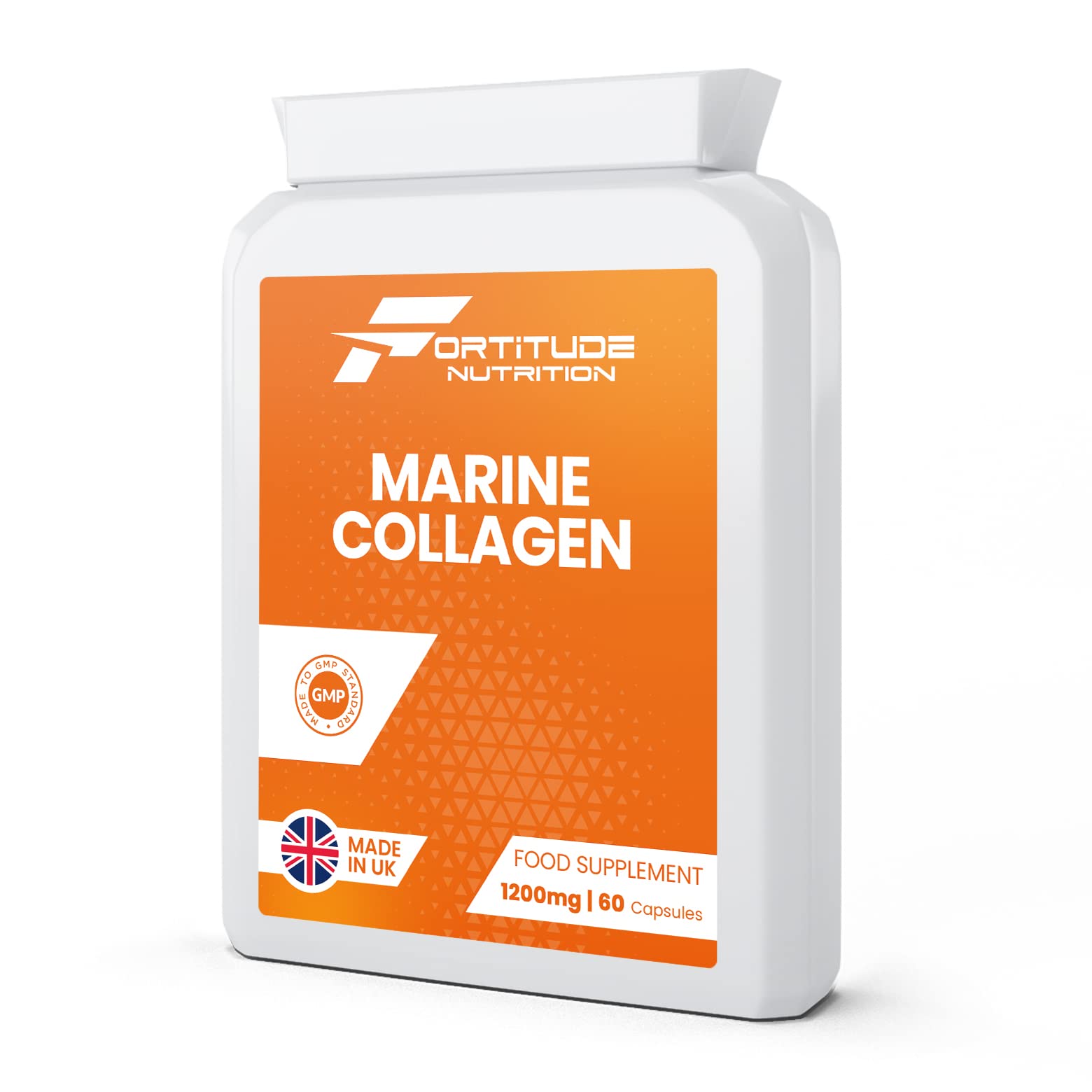Marine Collagen Capsules | Hydrolyzed Marine Collagen with Vitamin C | High Strength Collagen Supplements for Women and Men 600mg 60 Capsules | for Joint Care and Skin Health