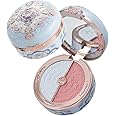 Flower Knows Butterfly Cloud Collar Rouge Box Highlighting & Blush Duo Powder,Blue+Pink Matte Finish Blush & Highlighter Palette,Buildable & Blendable Makeup Blush for cheeks(02 Seaborne Moon)