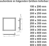 Awenta KRAL3 Plasterboard Access Panel 200x250mm Mint Green Aluminium Frame view 6