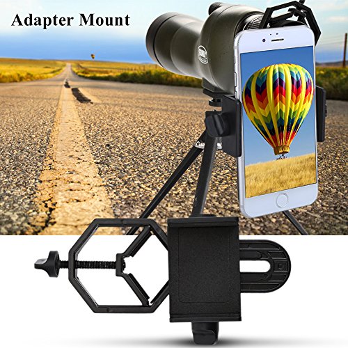 Richer-R Universal Cell Phone Photography Adapter Mount, Aluminium Alloy Telescope Universal Cellphone Mount Suitable for Monocular Rifle Scope Telescope - Thumbnail 5