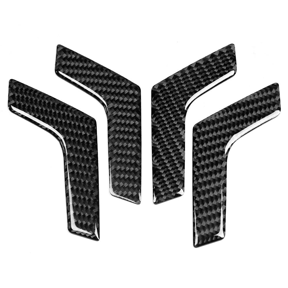 for Carbon Trim W204 Coupe Window Panel - 4Pcs Carbon Fiber Inner Interior Door Handle Trim Cover for W204 2005-2012