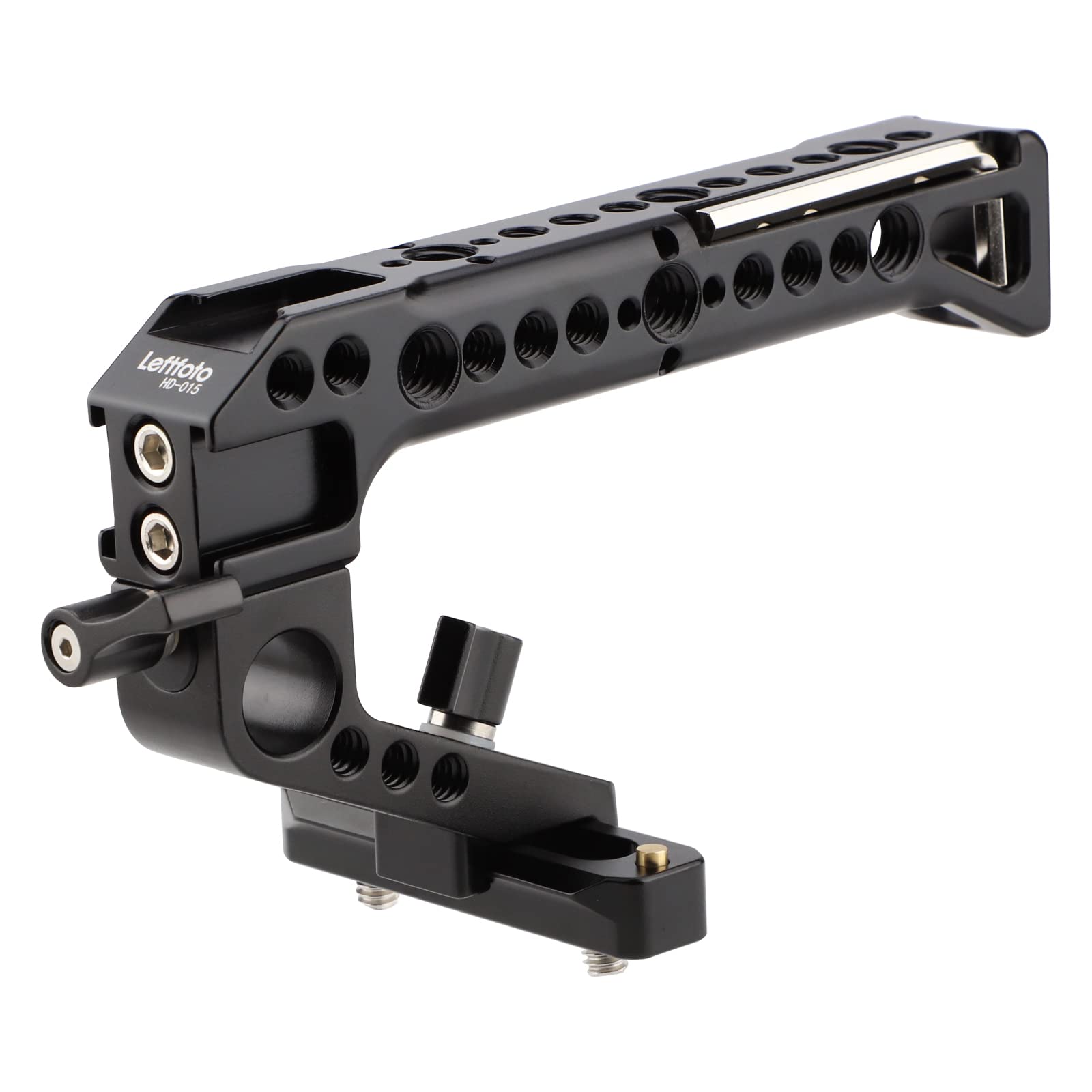 LEFTFOTO Camera Cage Top Handle NATO Rail Standard with 7mm NATO Rail for DLSR Camera Cage,Anti-Off and Quick Release Design.