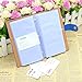 BTSKY Book Style Business Card Holder Name Card Book ID Card Credit Cards Organizer--For 300 Business Cards (Blue)