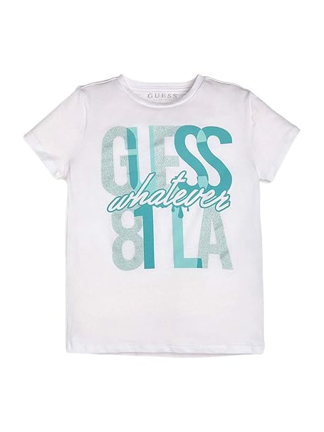 t shirt guess blanc
