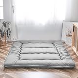 MAXYOYO Japanese Floor Futon Mattress Double Gray Tatami Mat Foldable view 9